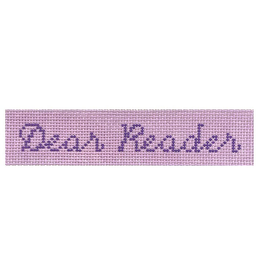 Dear Reader Canvas Painted Canvas Goodpoint Needlepoint 