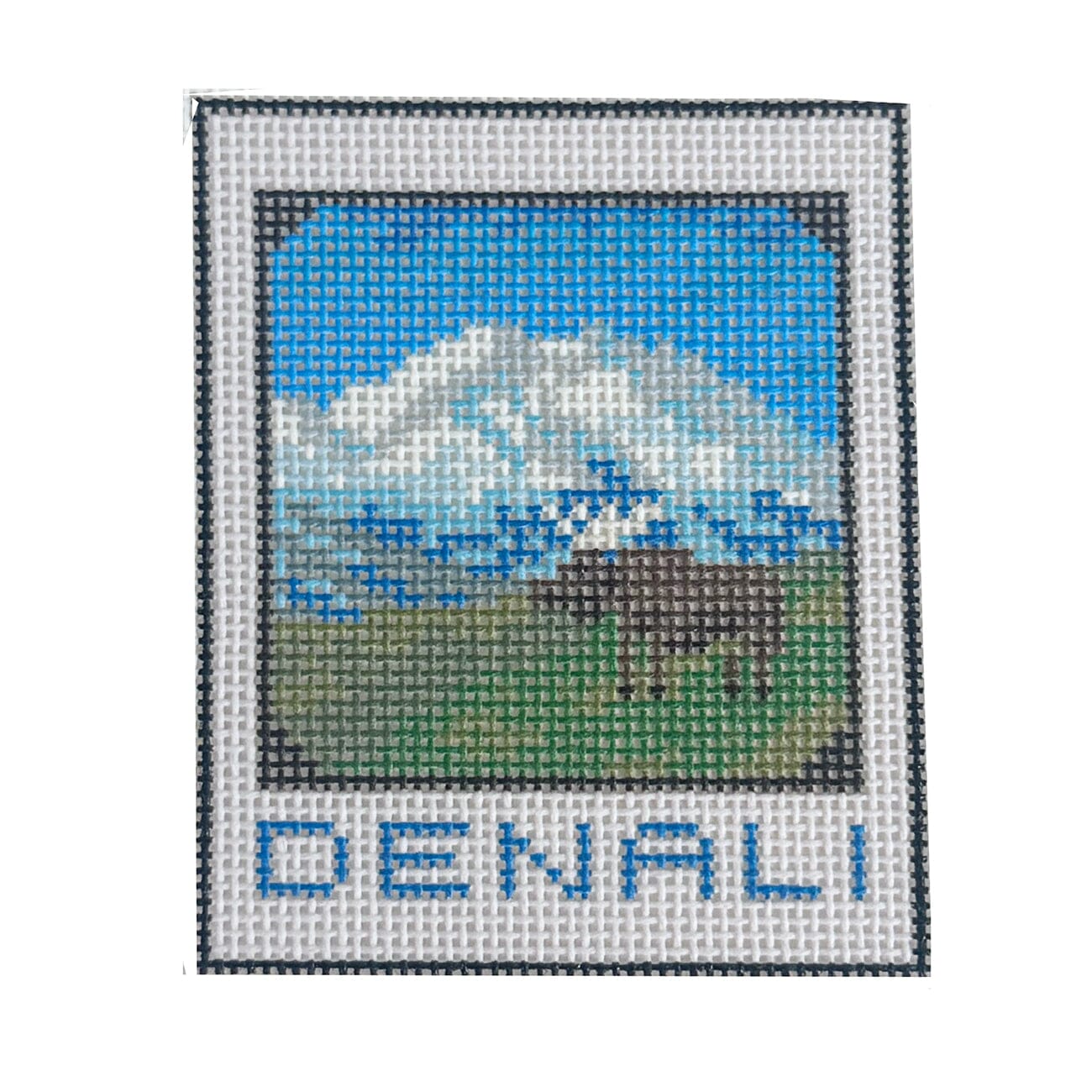 Denali Polaroid Painted Canvas Atlantic Blue Canvas  - 1