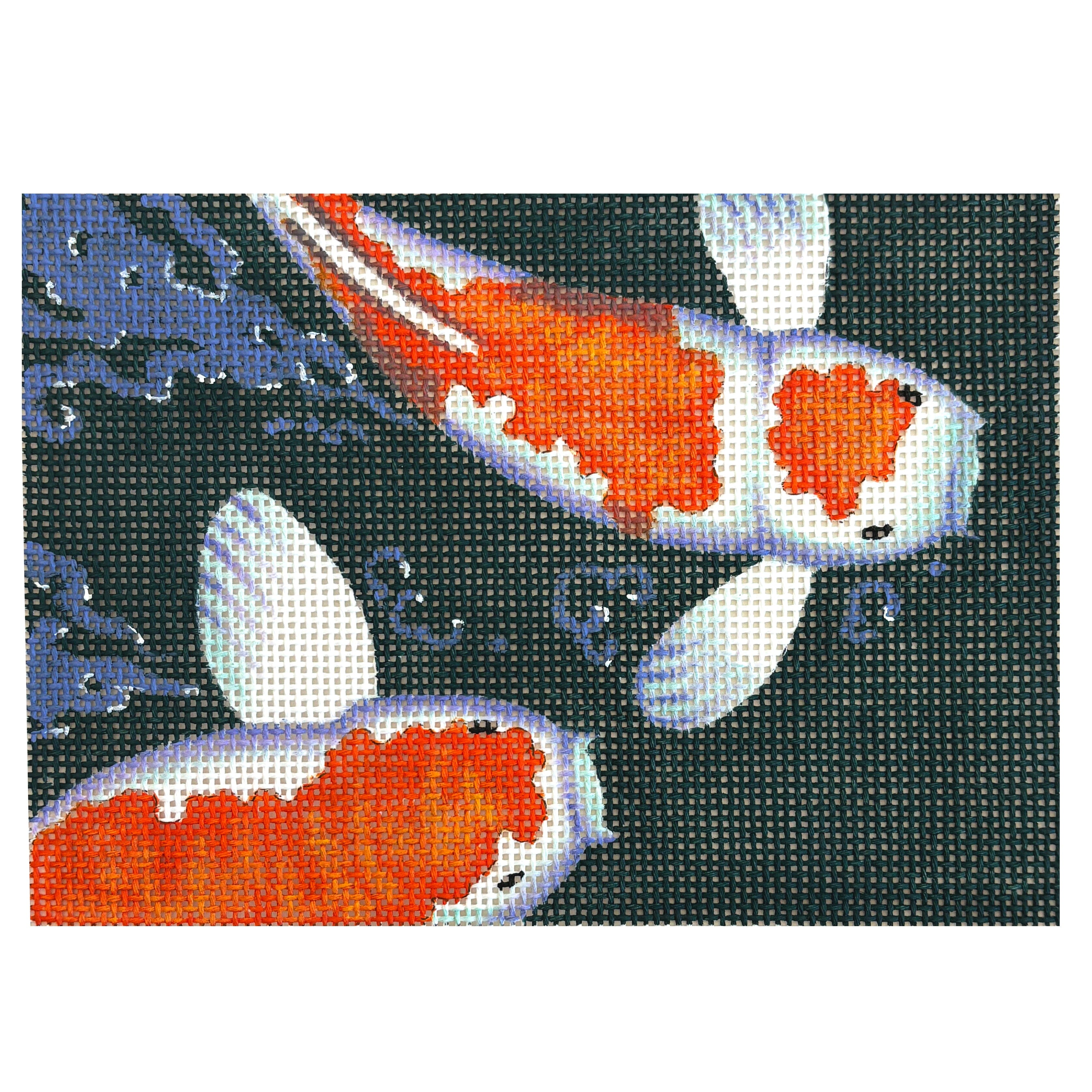 Details: Koi Painted Canvas Shorebird Studio 
