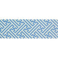 Diagonal Key Band - Blue Printed Canvas Two Sisters Needlepoint 