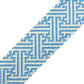 Diagonal Key Band - Blue Printed Canvas Two Sisters Needlepoint 