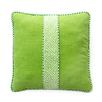 Diagonal Key Band - Green Printed Canvas Two Sisters Needlepoint 