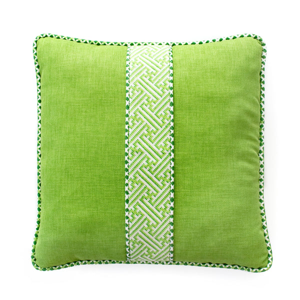 Diagonal Key Band - Green | Needlepoint.Com
