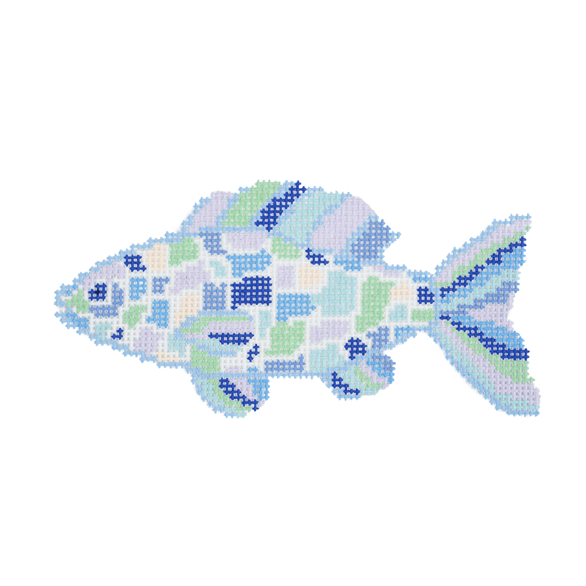 Disco Fish Painted Canvas Arden Gray Co.  - 1