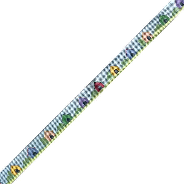 Dog House Dog Collar Painted Canvas Susan Roberts Needlepoint Designs Inc.  - 1