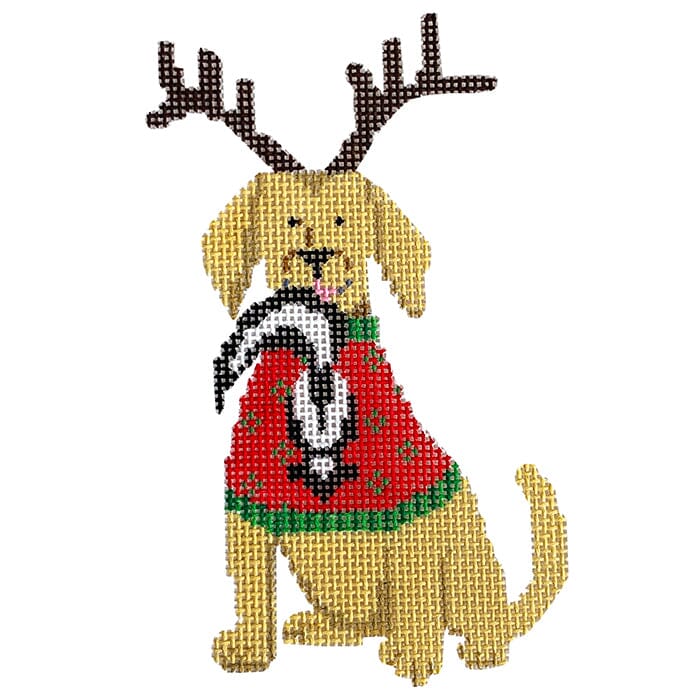 Doggy's Gift Painted Canvas Blue Ridge Stitchery 
