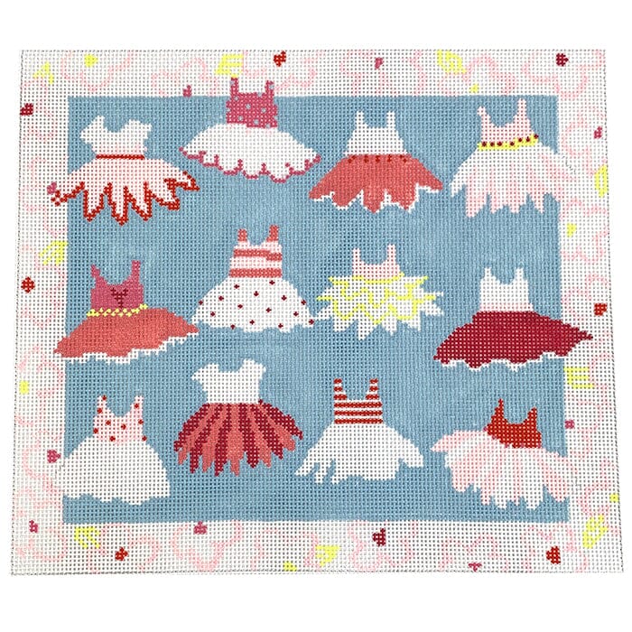 Dozen Little Dresses Painted Canvas Pippin 
