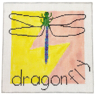 Dragonfly 8"   Children's Collection Painted Canvas Jean Smith 
