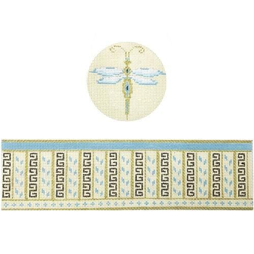 Dragonfly hinged box with hardware Painted Canvas Funda Scully 