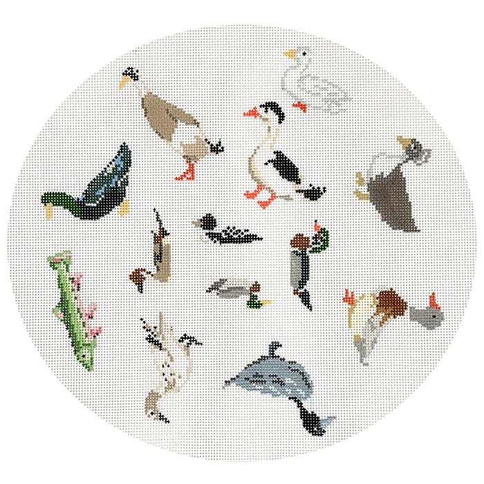 Duck Around and Find Out Painted Canvas The Plum Stitchery 