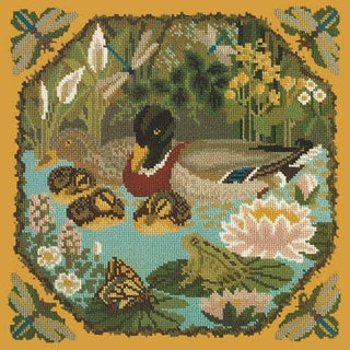 Duck Pond Needlepoint Kit Kits Elizabeth Bradley Design Yellow 
