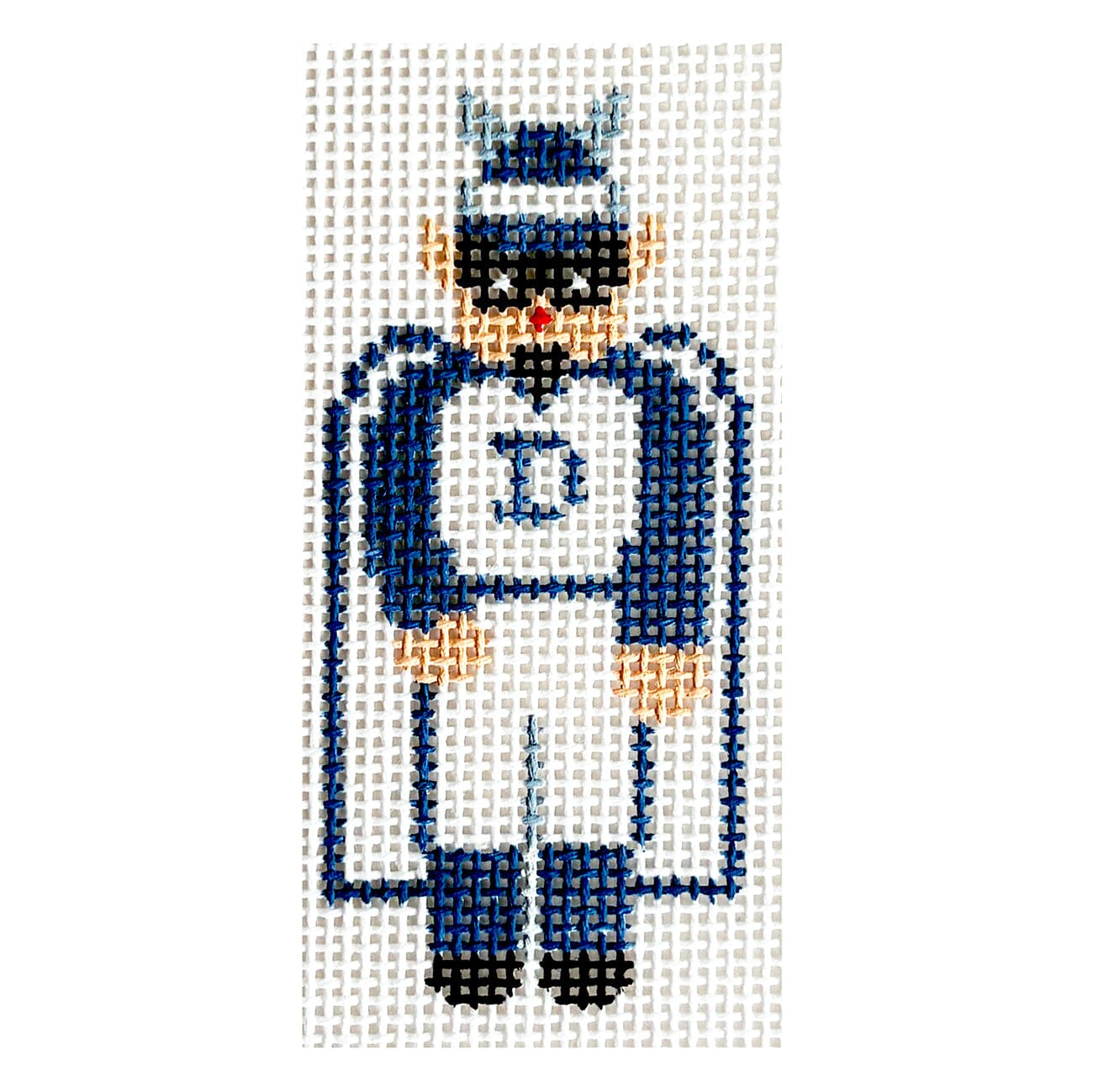 Duke Blue Devil   Tiny Figures Painted Canvas Kathy Schenkel Designs  - 1