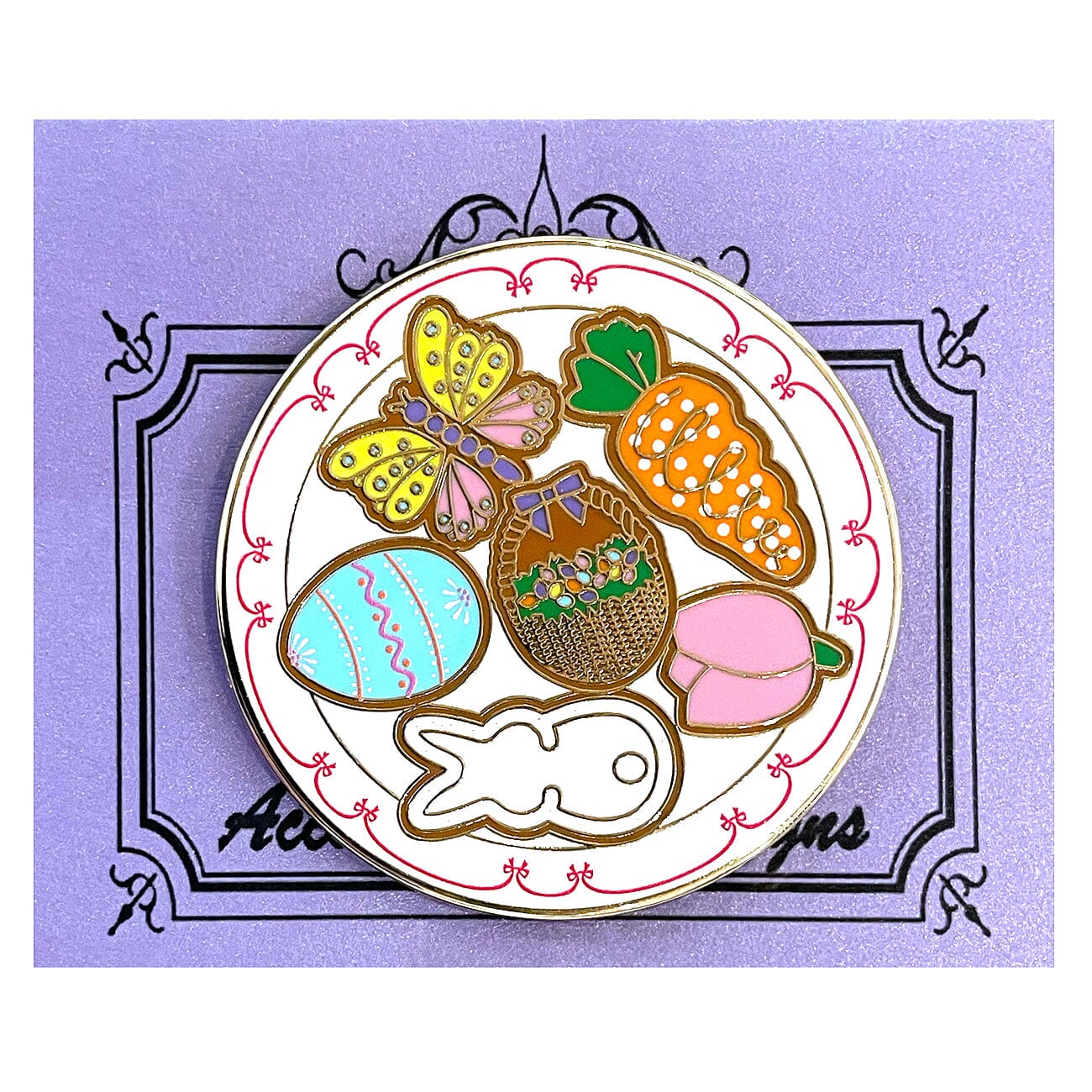 Easter Cookie Plate Needleminder Accessories Accoutrement Designs  - 1