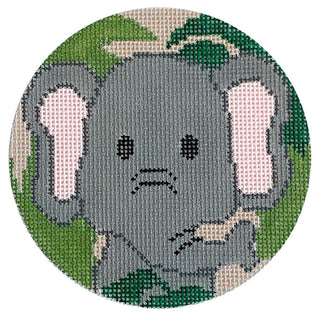Elephant Ornament Painted Canvas Laura Love Designs 
