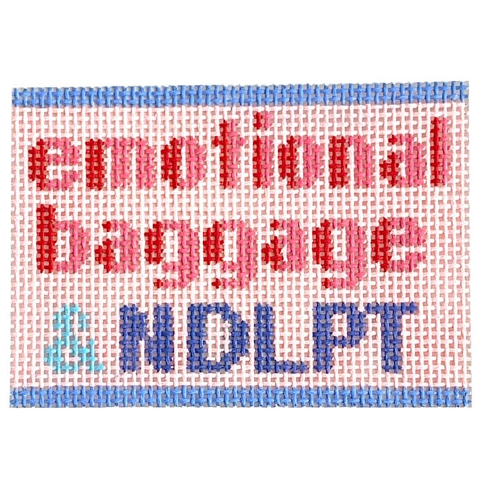 Emotional Baggage & NDLPT 2x3 Insert Painted Canvas Rachel Barri Designs  - 1