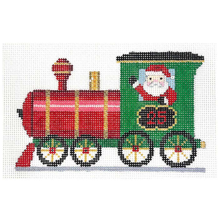 Engine   North Pole Express Painted Canvas Susan Roberts Needlepoint Designs Inc.  - 1