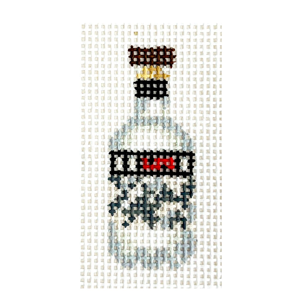 Espolon Mini Painted Canvas Dogwood Needlepoint  - 1