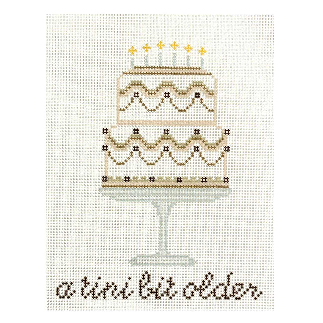 Espresso Tini Bit Older Cake Painted Canvas Penny & Penny and Company  - 1