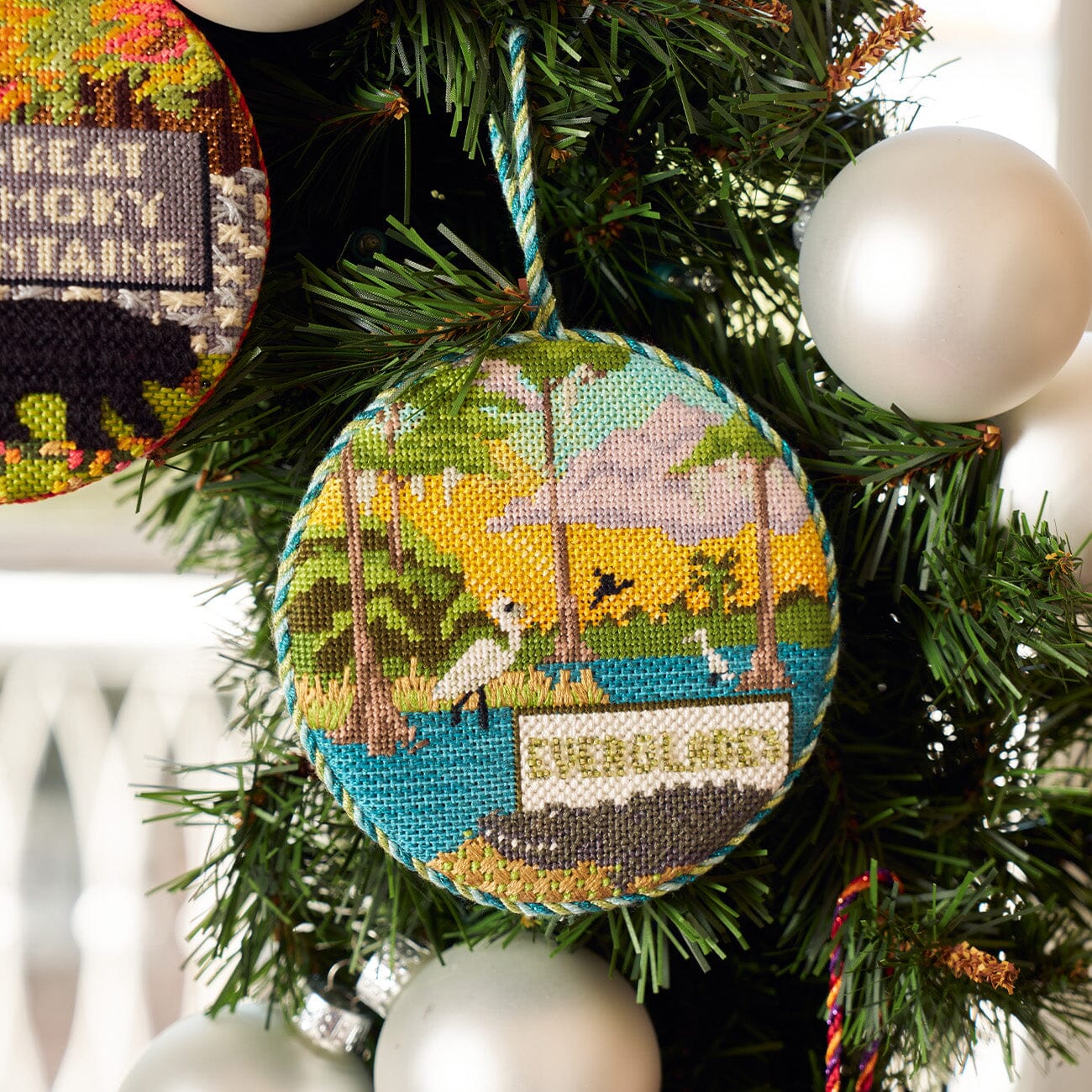 Explore America   Everglades with Stitch Guide Painted Canvas Kirk & Bradley  - 4