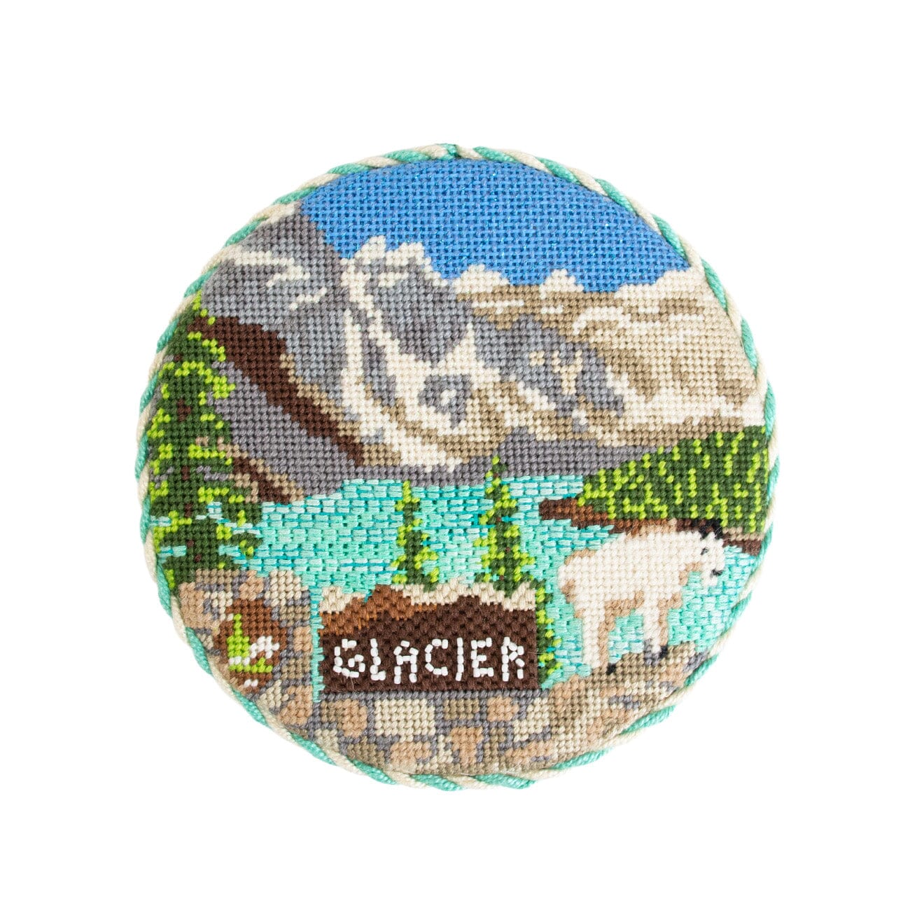 Explore America   Glacier National Park with Stitch Guide Painted Canvas Kirk & Bradley  - 2