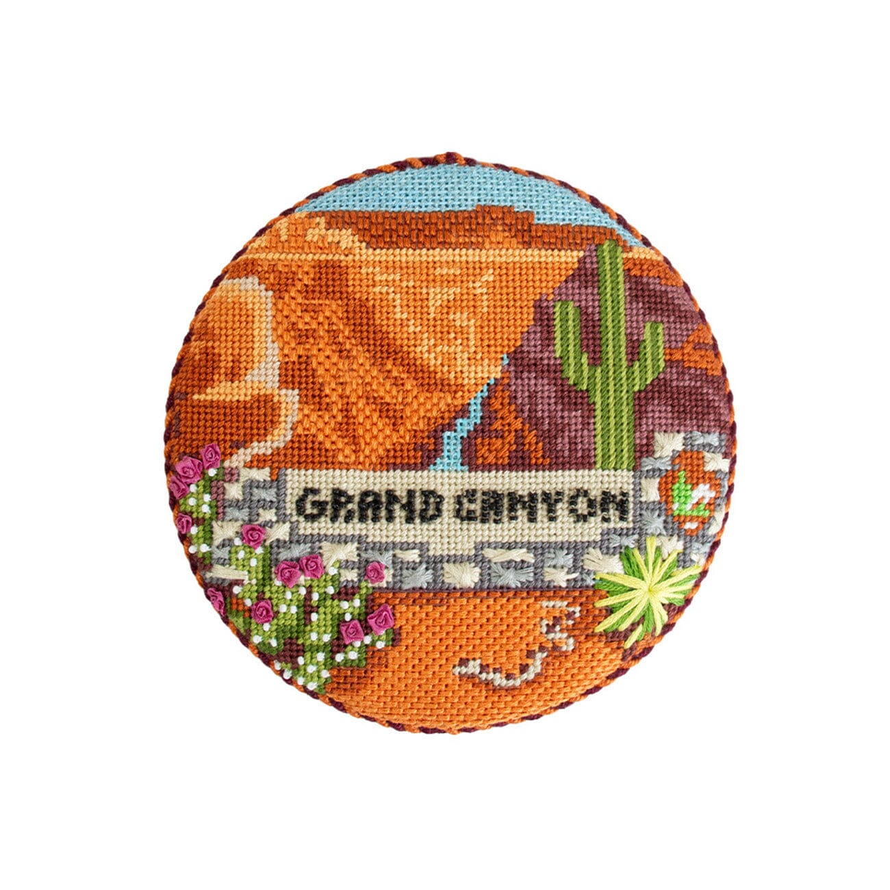 Explore America   Grand Canyon with Stitch Guide Painted Canvas Kirk & Bradley  - 2
