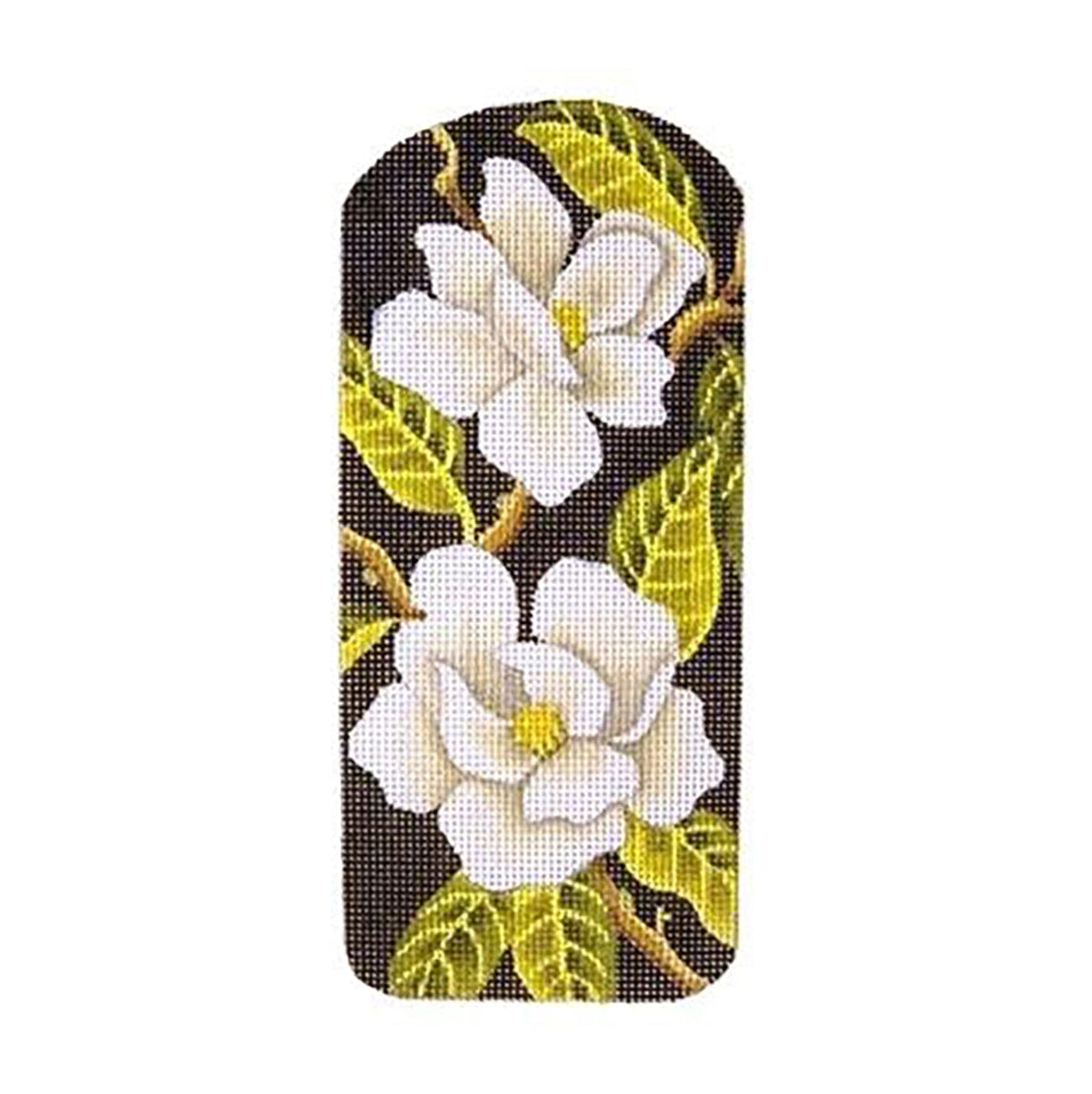 Eyeglasses Case Magnolia Painted Canvas Kirk & Bradley  - 1