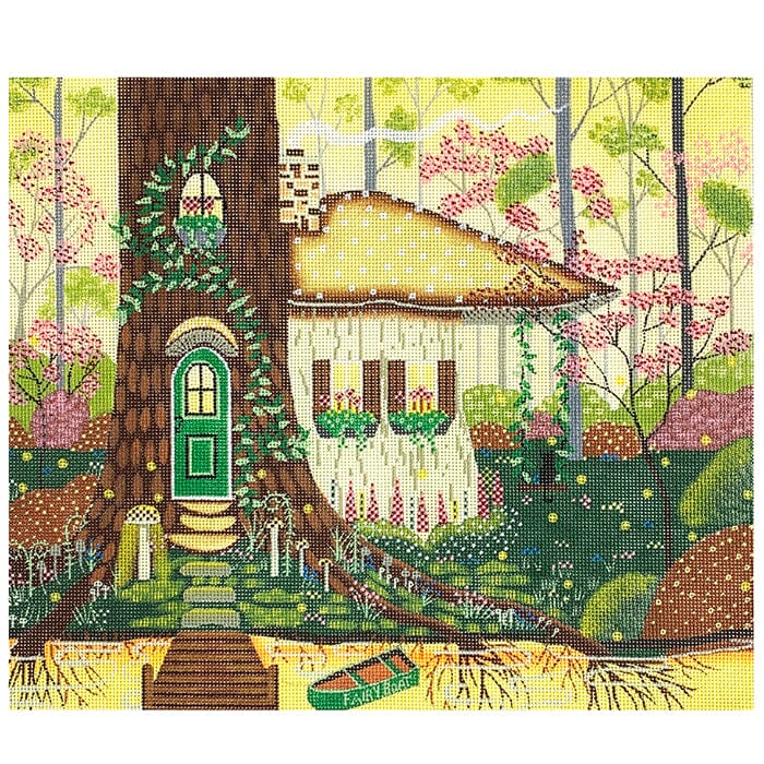 Fairy House: Woodland Dream Home Painted Canvas Painted Pony Designs 
