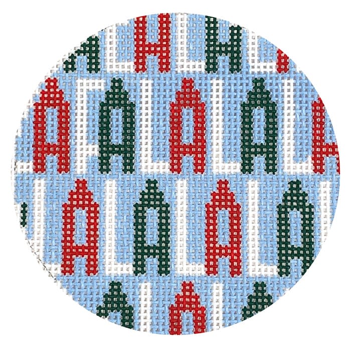 FaLaLaLaLa Ornament Painted Canvas Love MHB Studio 
