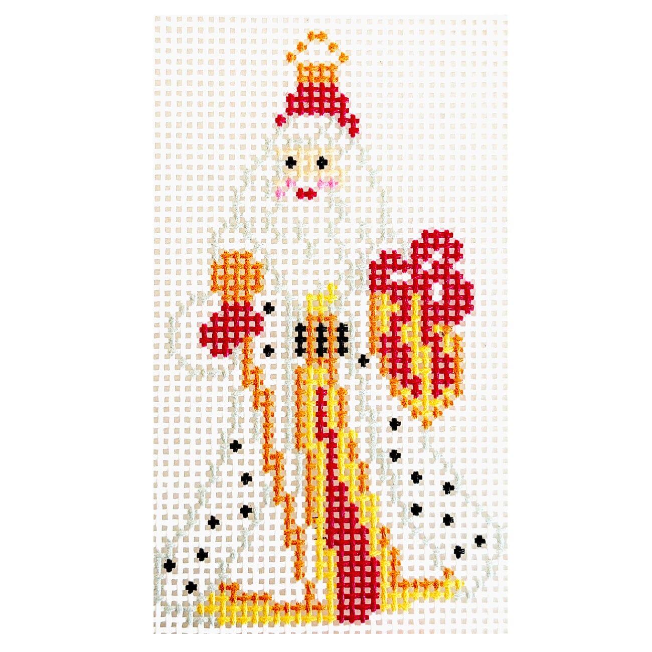 Fancy Santa Ornament Printed Canvas KCN Designers  - 1