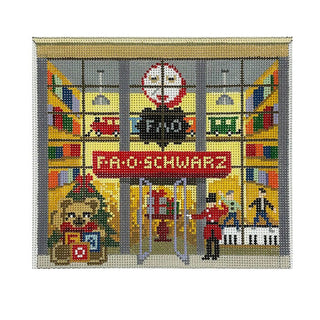 FAO Schwartz Store Front Painted Canvas The Gingham Stitchery 
