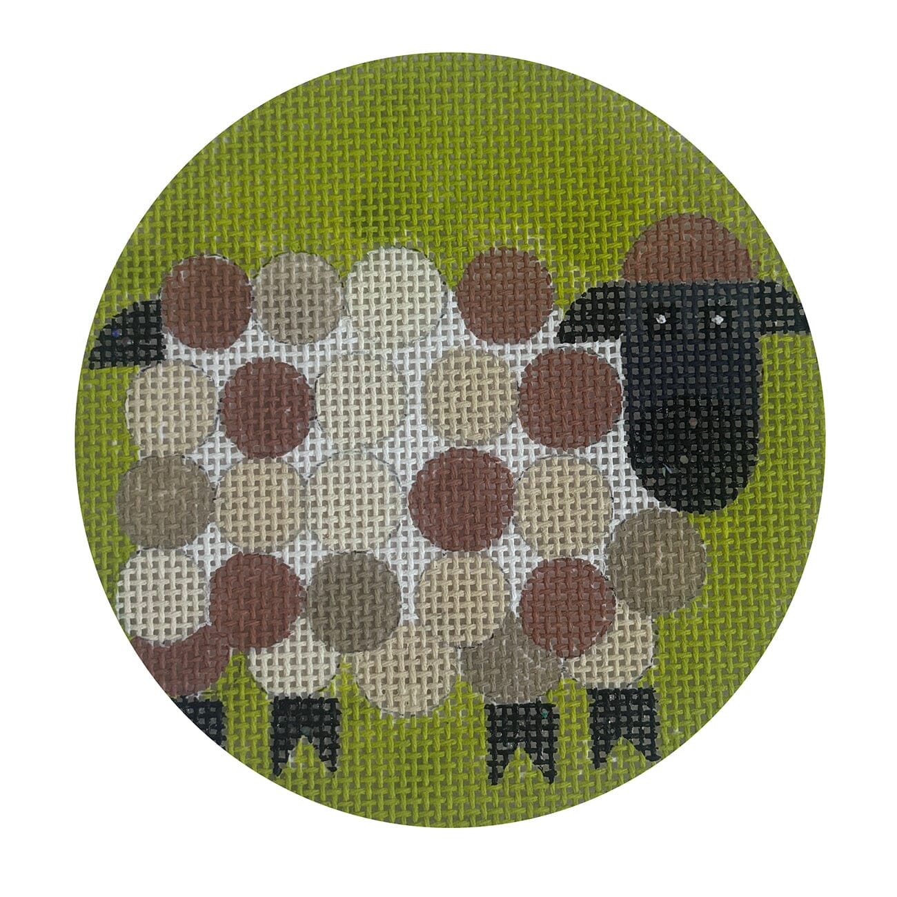 Farm Series   Lamb Ornament Painted Canvas Melissa Prince Designs  - 1