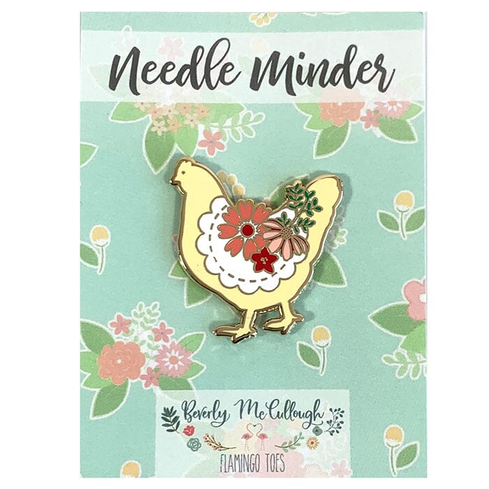 Farmhouse Floral Chicken Needleminder Accessories Flamingo Toes  - 1