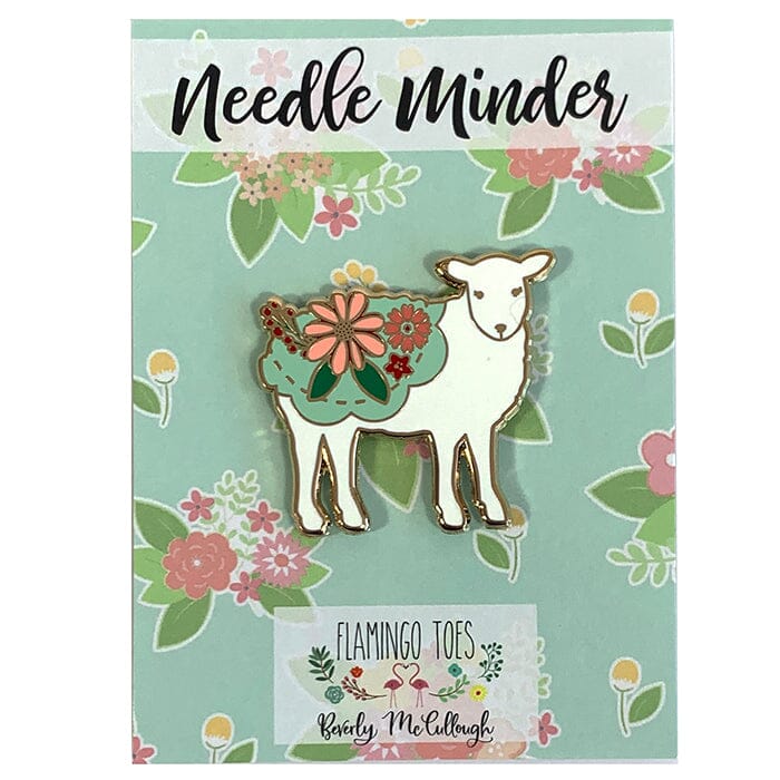 Farmhouse Floral Sheep Needleminder Accessories Flamingo Toes 
