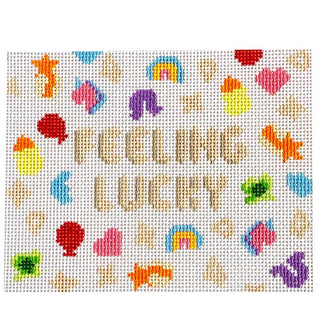 Feeling Lucky Painted Canvas Rachel Barri Designs 
