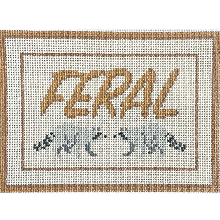 Feral Sign Painted Canvas Spellbound Stitchery 