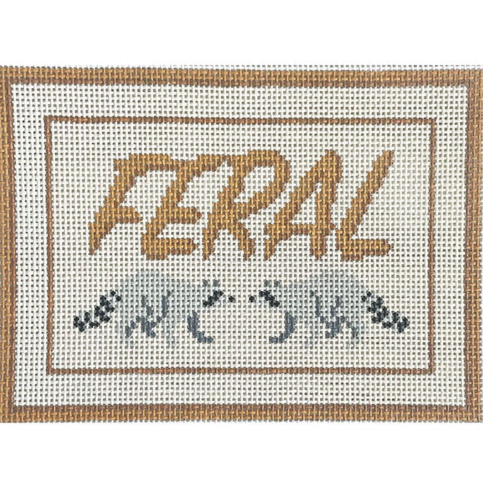 Feral Sign Painted Canvas Spellbound Stitchery  - 1