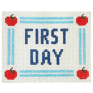 FIRST DAY Canvas Painted Canvas Goodpoint Needlepoint 
