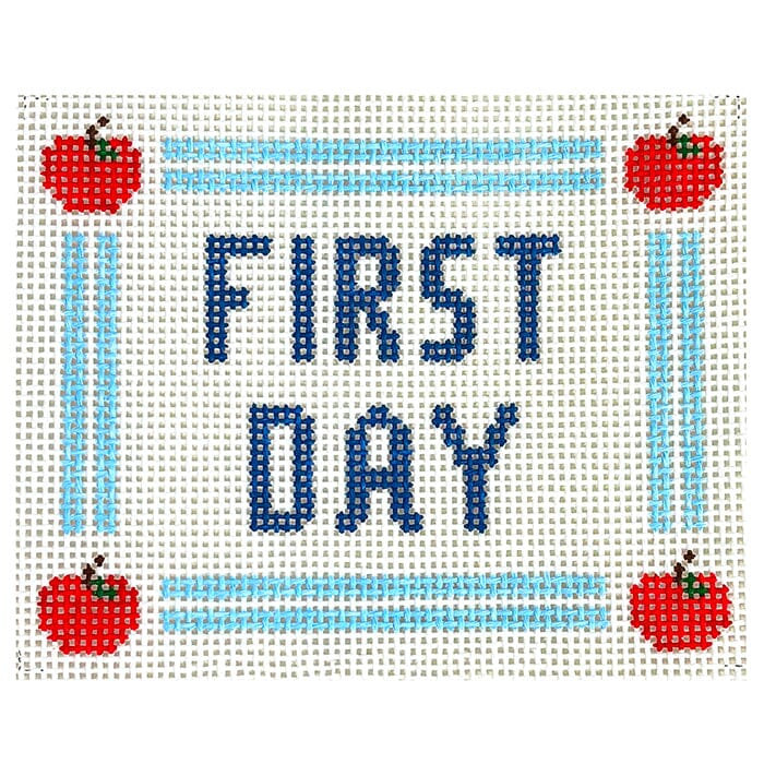 FIRST DAY Canvas Painted Canvas Goodpoint Needlepoint 
