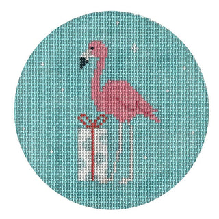Flamingo Dots Painted Canvas Pippin 

