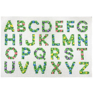 Floral Alphabet Sampler Needlepoint.Com 
