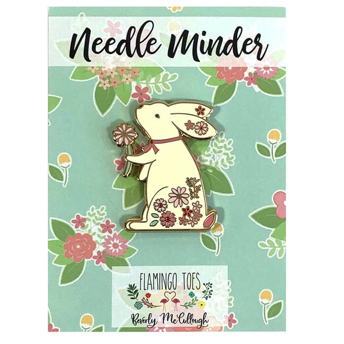 Floral Bunny Needleminder Accessories Flamingo Toes 
