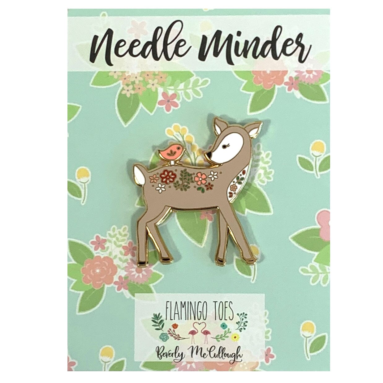 Floral Deer Needleminder Accessories Flamingo Toes 