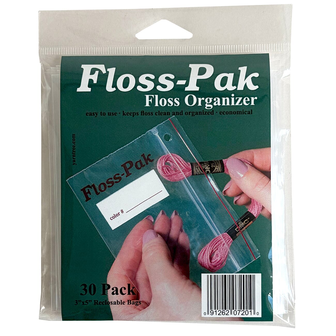 Floss Pak Extra Pack Organizer Bags 30 Count Accessories Yarn Tree  - 1