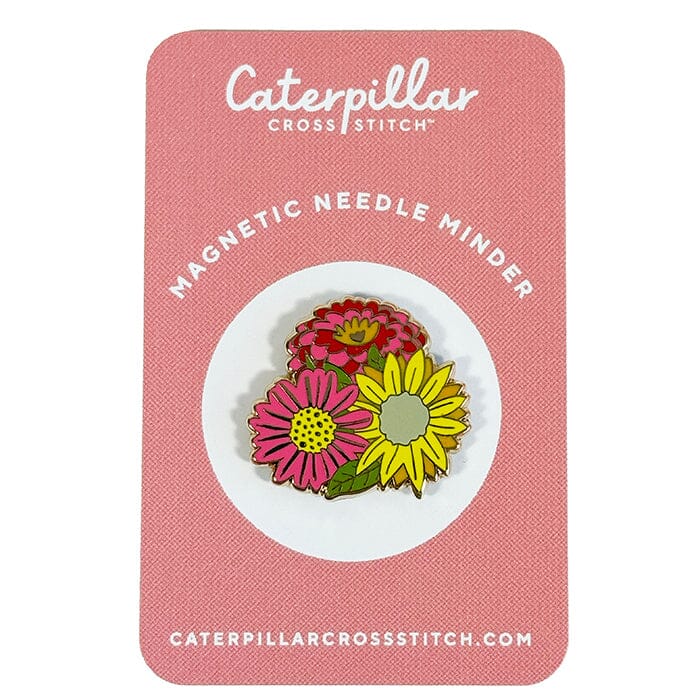 Flowers Enamel Needleminder Accessories Caterpillar Cross  - 1