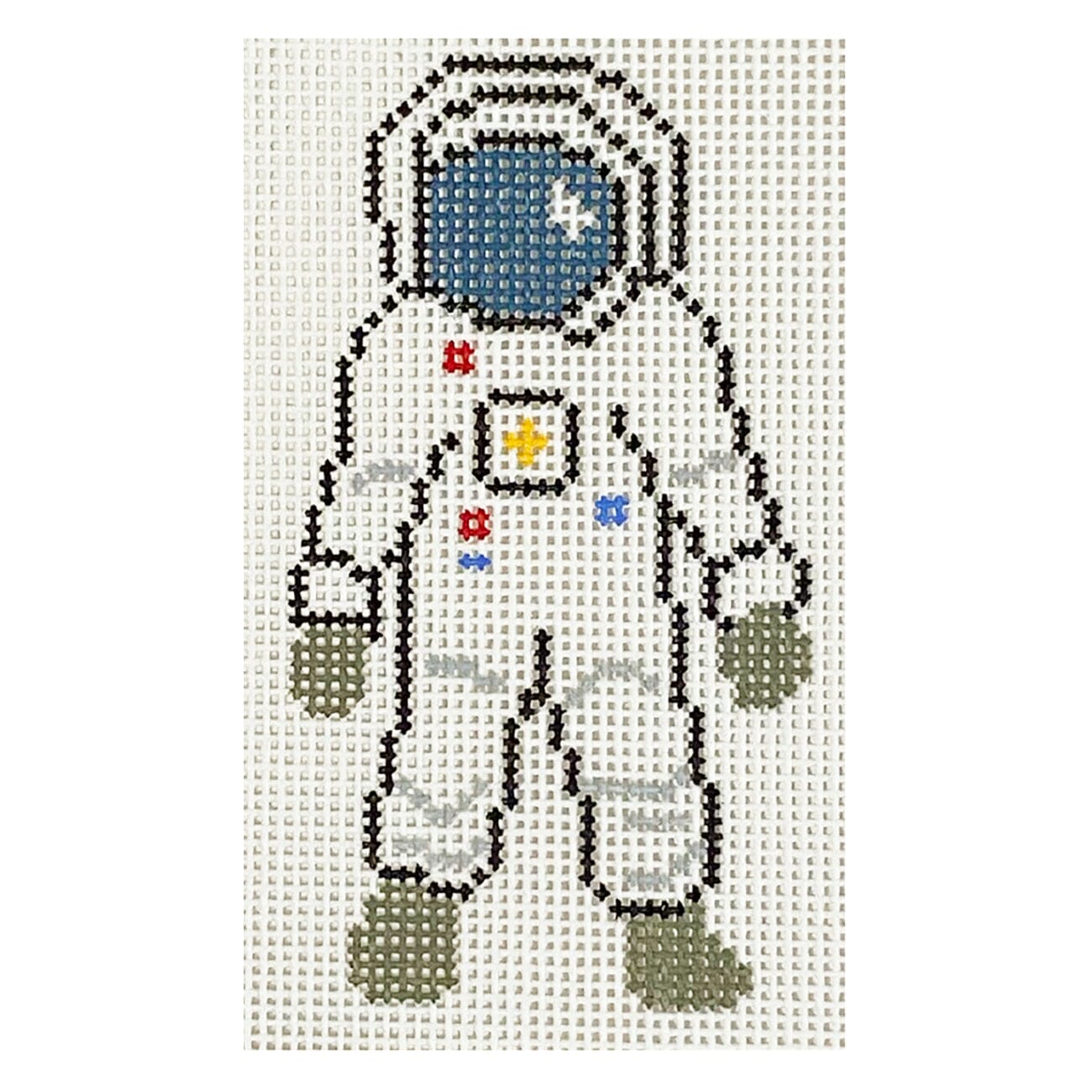Fly Me to the Moon Astronaut Painted Canvas Mopsey Designs  - 1