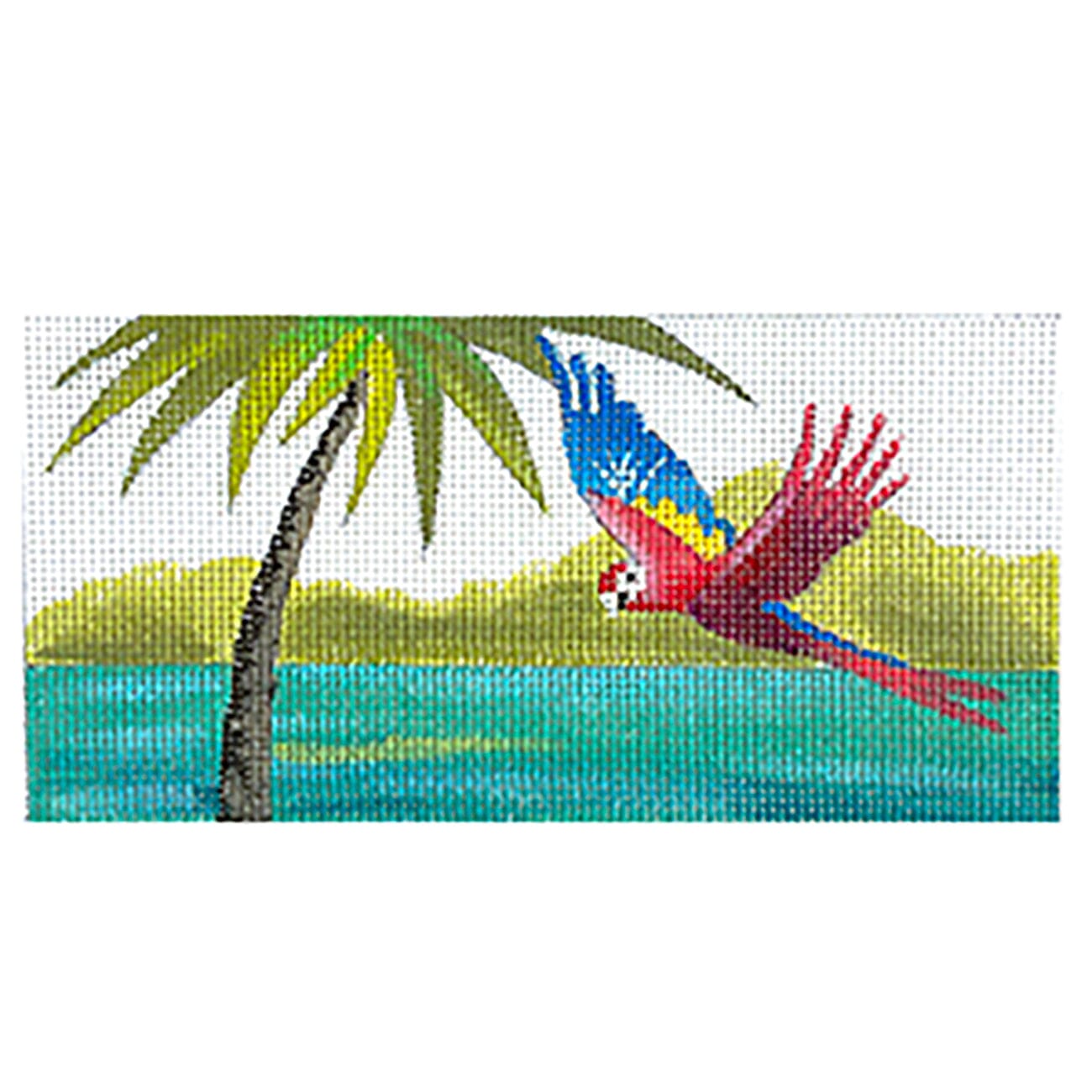 Flying Parrot Insert 3x6 Painted Canvas Colors of Praise 
