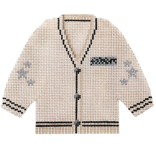 Folklore Cardigan Painted Canvas C'ate La Vie 