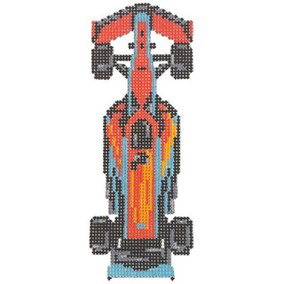 Formula Race Car Painted Canvas The Gingham Stitchery 
