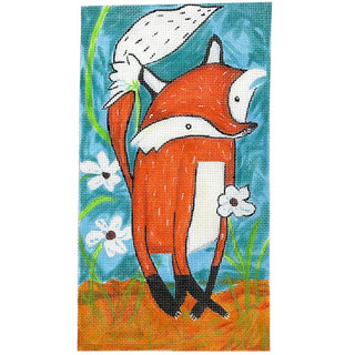Fox Flower Painted Canvas Ewe & Eye 
