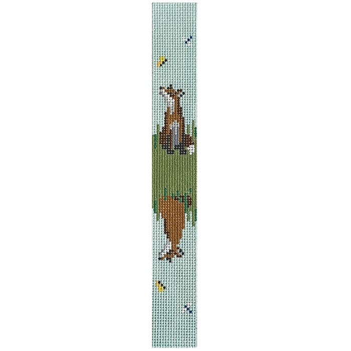 Fox Key Fob Painted Canvas Susan Roberts Needlepoint Designs Inc.  - 1